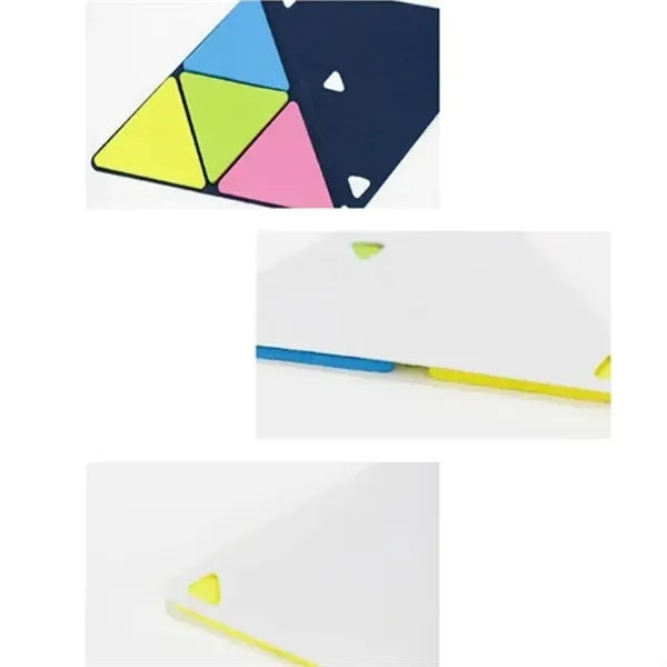 Portable office colorful triangle-shaped sticky note set
