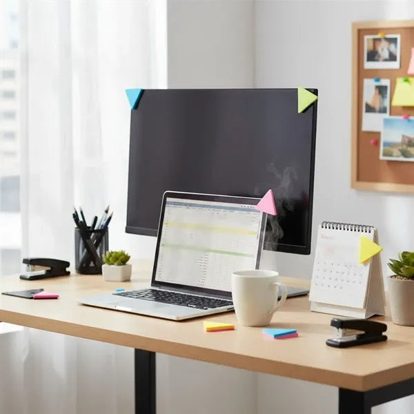 Portable office colorful triangle-shaped sticky note set