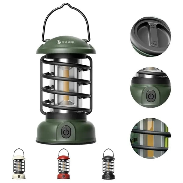 Outdoor portable rechargeable  vintage camping lantern