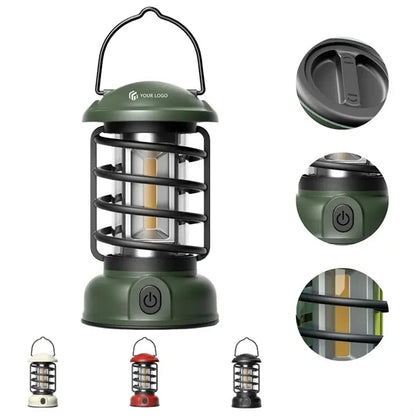 Outdoor portable rechargeable  vintage camping lantern