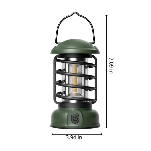 Outdoor portable rechargeable  vintage camping lantern