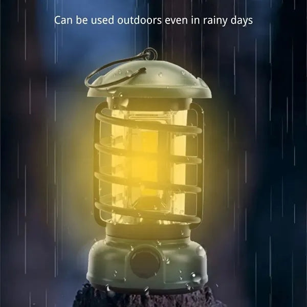 Outdoor portable rechargeable  vintage camping lantern