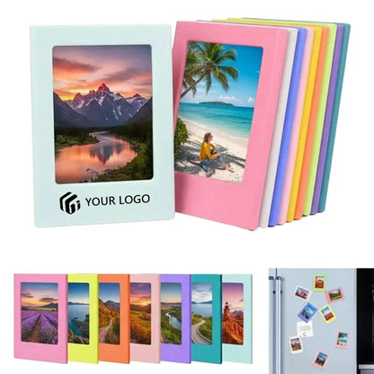 Customizable colorful creative fridge magnetic photo frame