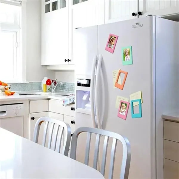 Customizable colorful creative fridge magnetic photo frame