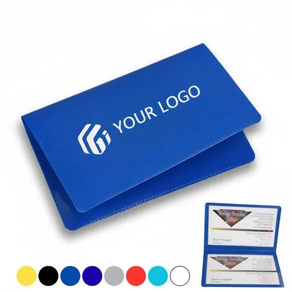Travel daily durable PVC folding business card holders