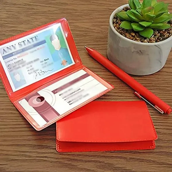 Travel daily durable PVC folding business card holders