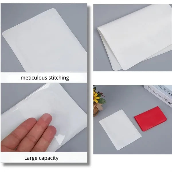 Travel daily durable PVC folding business card holders