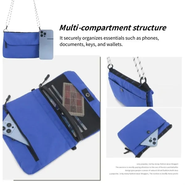 Daily travel portable slim storage crossbody sling bag