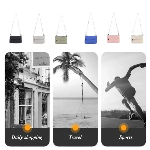 Daily travel portable slim storage crossbody sling bag