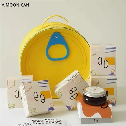 Creative can shaped portable gift box storage felt bag