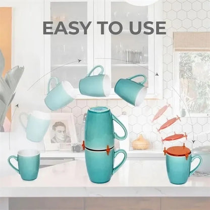 Stackable Mug Organizer for Cabinet Storage