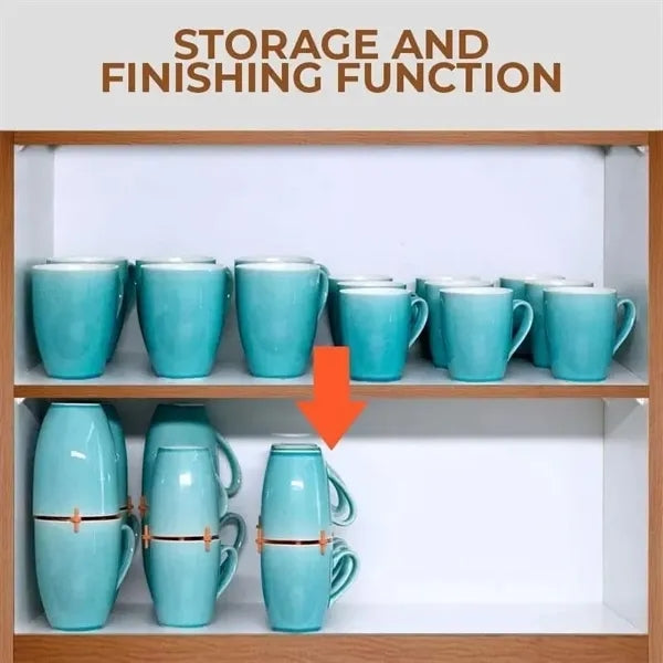 Stackable Mug Organizer for Cabinet Storage