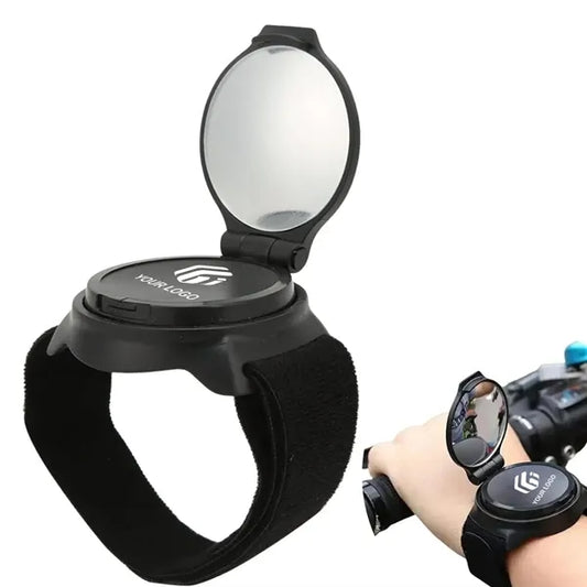 Portable travel essential cycling wristband bike mirror