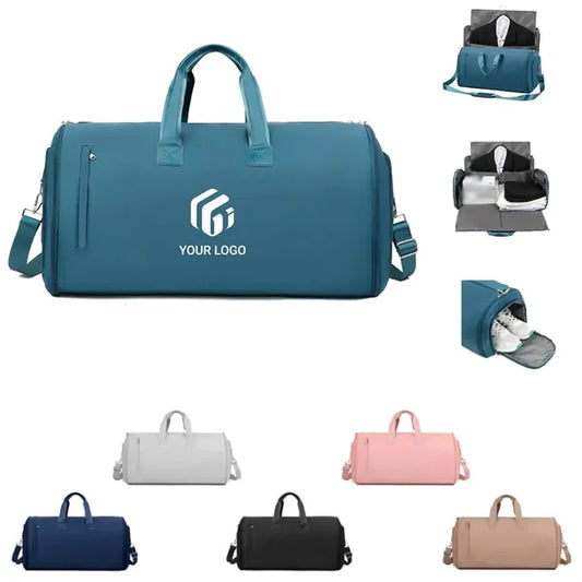 Multi-pocket large capacity travel luggage suit duffle bag