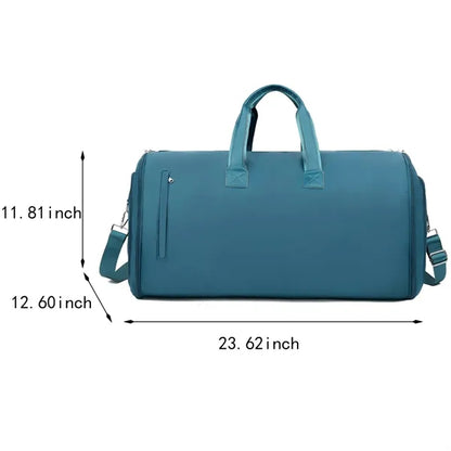 Multi-pocket large capacity travel luggage suit duffle bag
