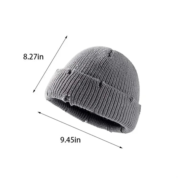 Stylish unisex hip hop skull cap winter knitted beanie