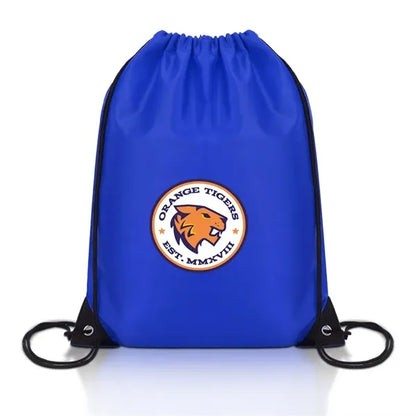 Polyester Drawstring Backpack w/ Custom Logo