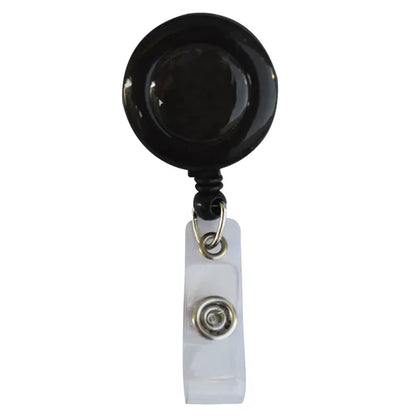 Circular Badge Reel w/ Bulldog Clip