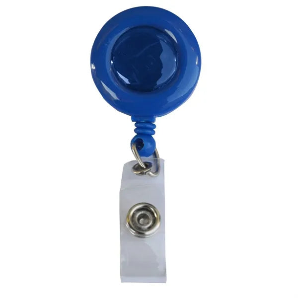Circular Badge Reel w/ Bulldog Clip