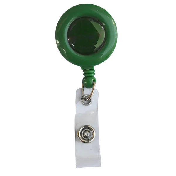 Circular Badge Reel w/ Bulldog Clip
