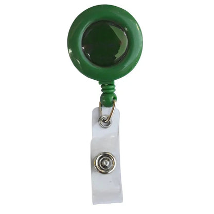 Circular Badge Reel w/ Bulldog Clip