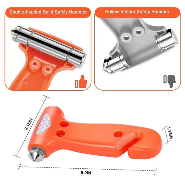 Car Safety Hammer with Seatbelt Cutter