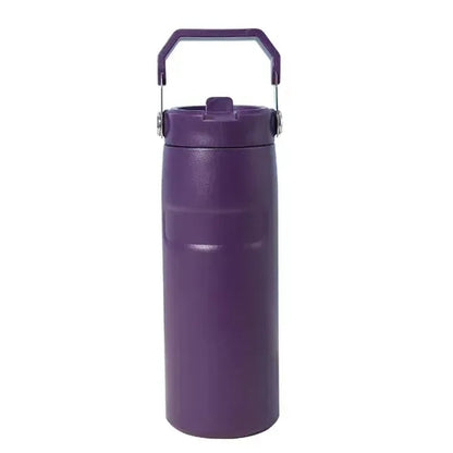 16oz Stainless Steel Bottle with Build-in Straw