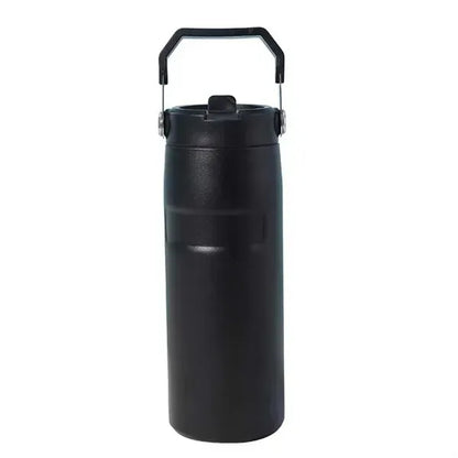 16oz Stainless Steel Bottle with Build-in Straw