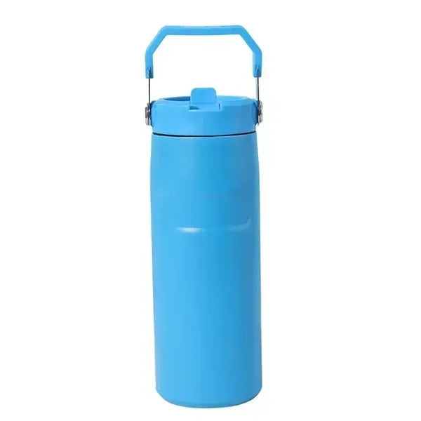 16oz Stainless Steel Bottle with Build-in Straw