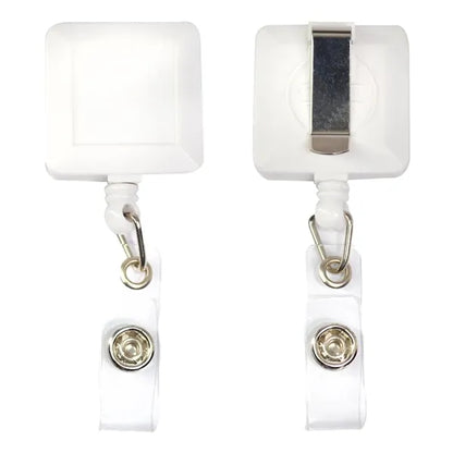Square Badge Reel w/ Belt Clip