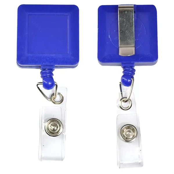 Square Badge Reel w/ Belt Clip