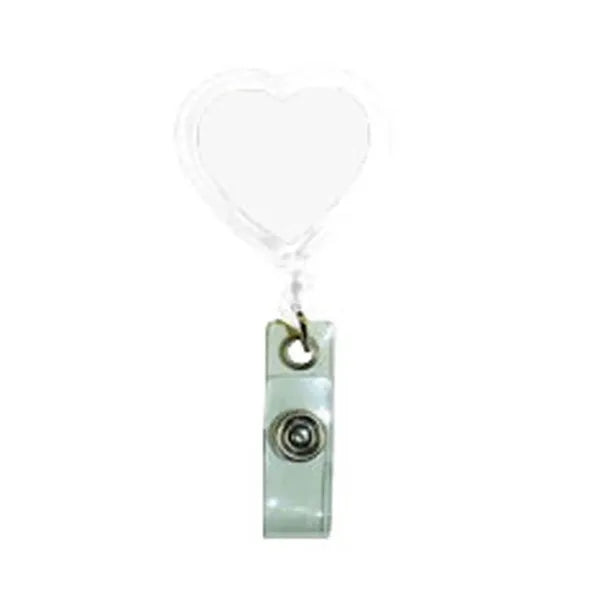 Heart Badge Reel w/ Belt Clip