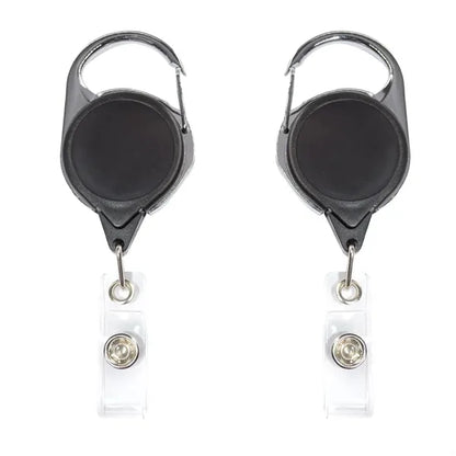 Circular Badge Reel w/ Carabiner & 2-Side Logo (No Twist)