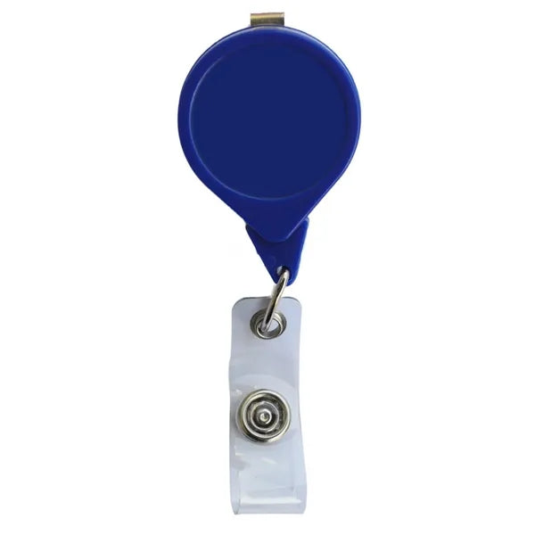Teardrop Badge Reel w/ Bulldog Clip (No Twist)