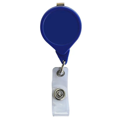 Teardrop Badge Reel w/ Bulldog Clip (No Twist)