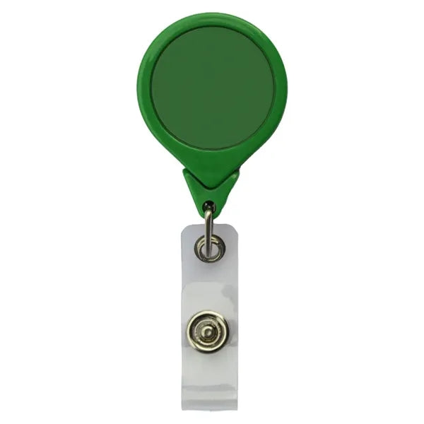 Teardrop Badge Reel w/ Bulldog Clip (No Twist)