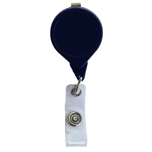 Teardrop Badge Reel w/ Bulldog Clip (No Twist)