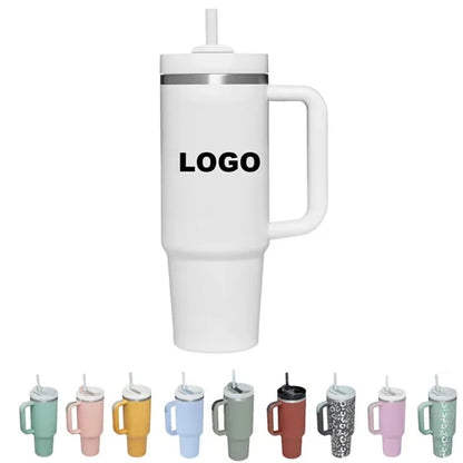 40OZ Stainless Steel Vacuum Insulated Tumbler with Lid and S