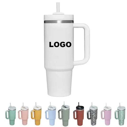 40OZ Stainless Steel Vacuum Insulated Tumbler with Lid and S