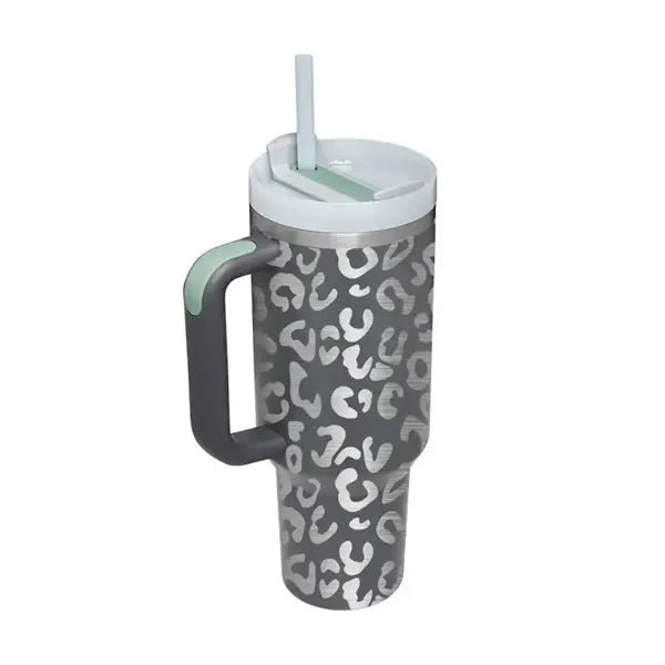 40OZ Stainless Steel Vacuum Insulated Tumbler with Lid and S