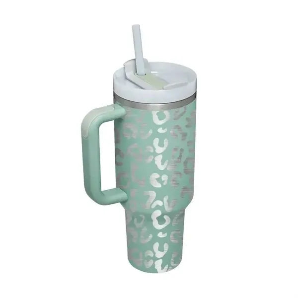 40OZ Stainless Steel Vacuum Insulated Tumbler with Lid and S