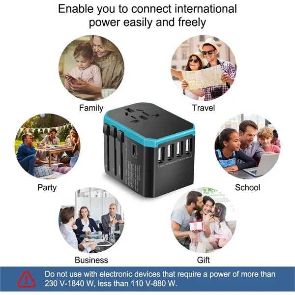 World Universal Travel Plug Adapter