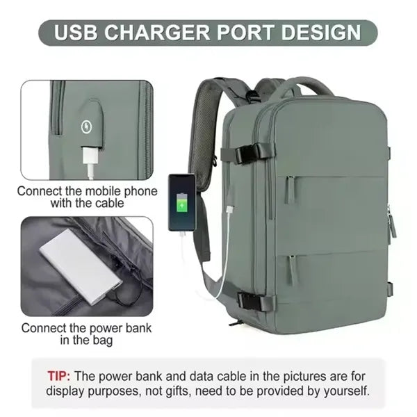 Travel Waterproof Laptop Backpack Airplane Luggage