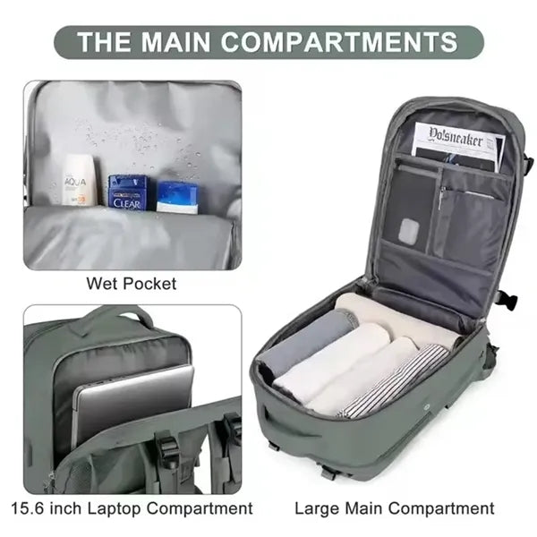 Travel Waterproof Laptop Backpack Airplane Luggage