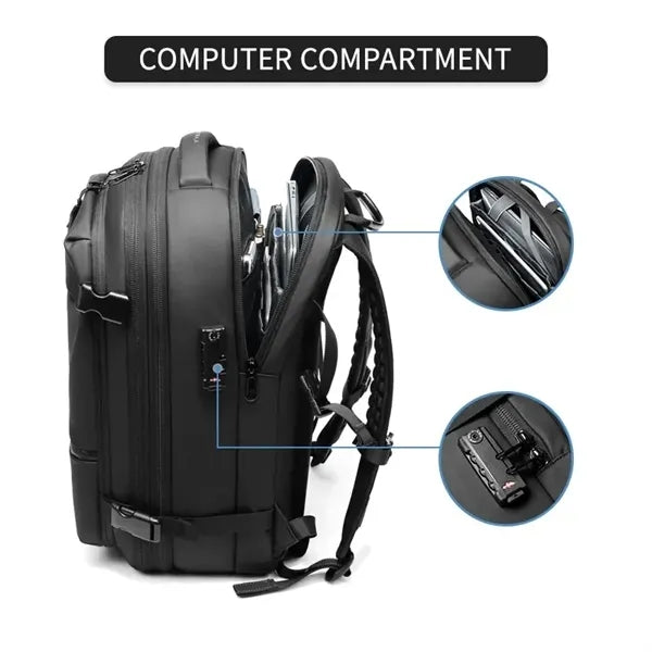 Expandable Air Vacuum Travel Backpack