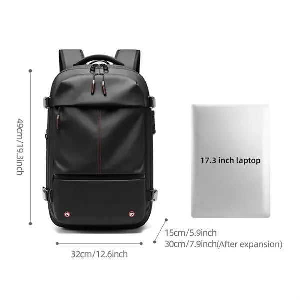 Expandable Air Vacuum Travel Backpack
