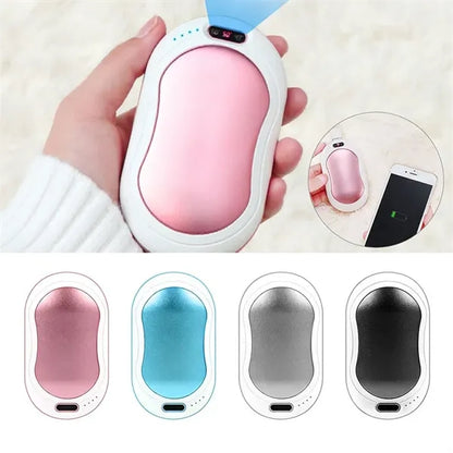 Rechargeable Hand Warmer Power Bank with LED Light