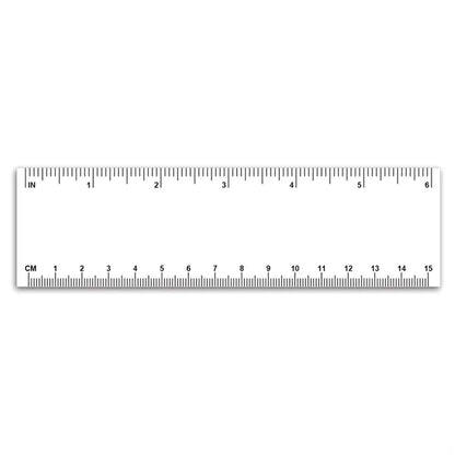Plastic Ruler / Bookmark - 10 mil