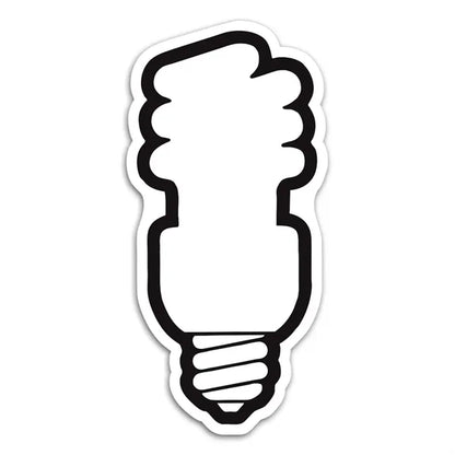 Go Green Fluorescent Lightbulb Magnet