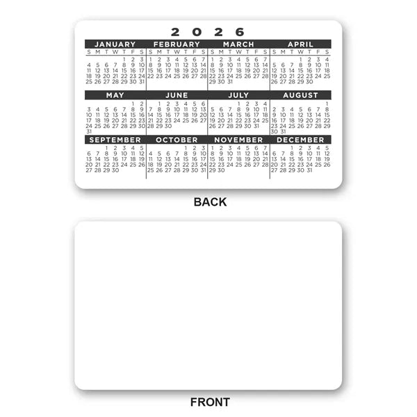 Plastic Wallet Card - 30 mil